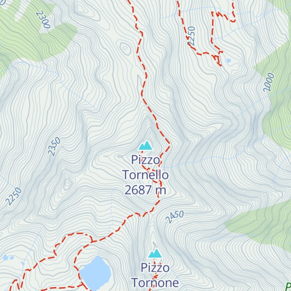 Map of Pizzo Tornello