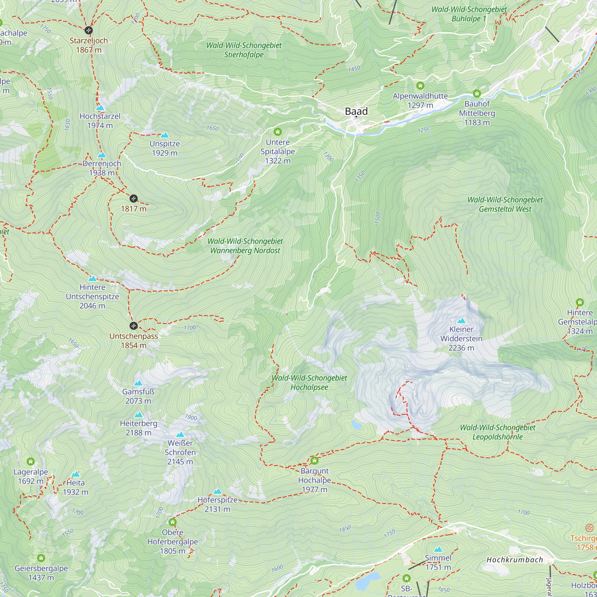 Bärgunt-Hütte map