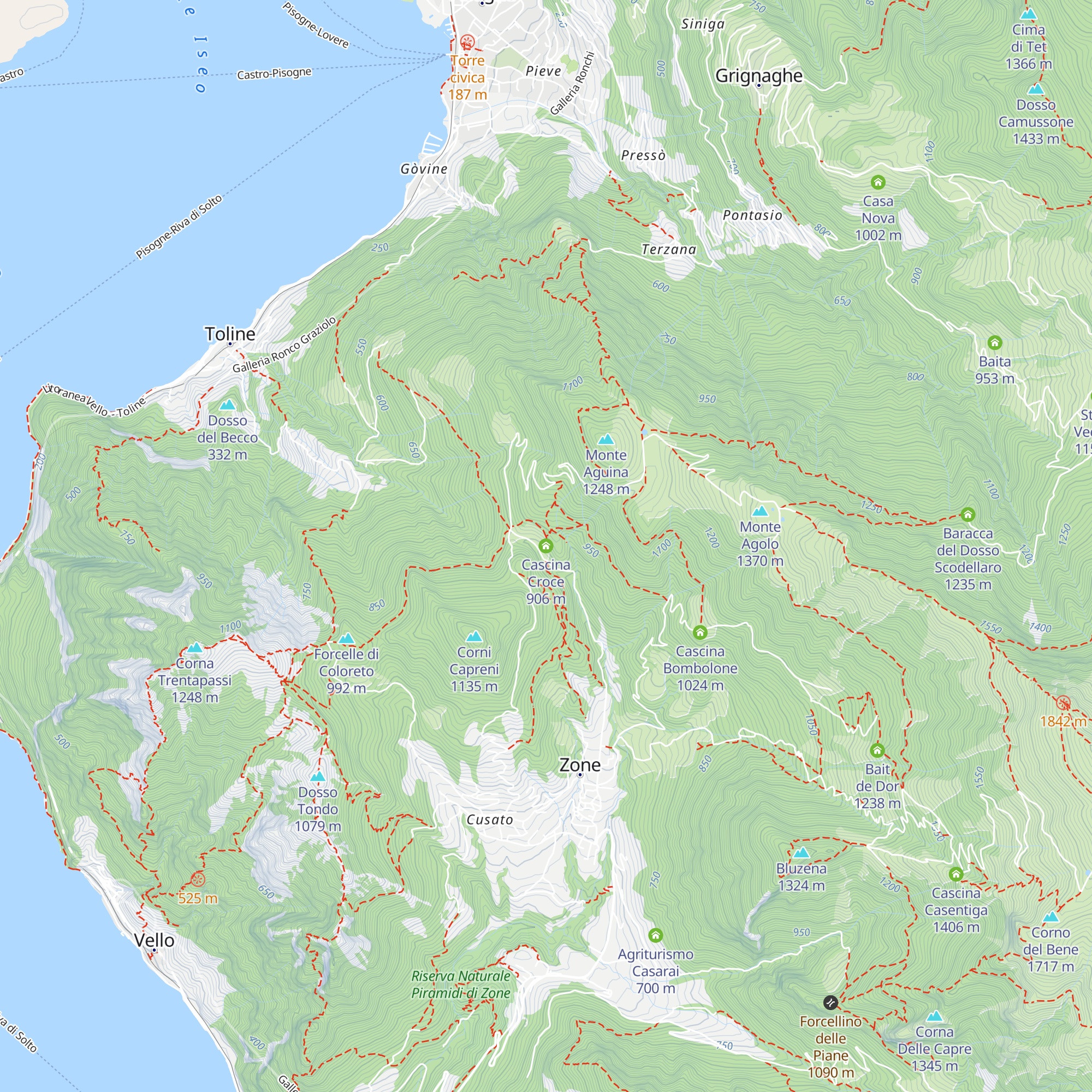 Cascina Croce map