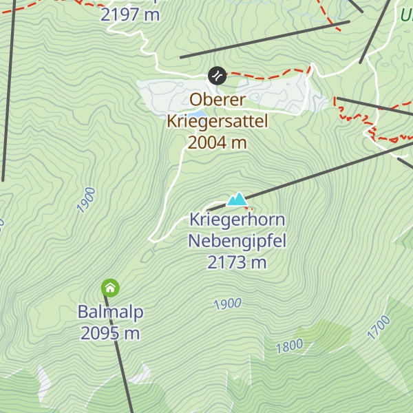 Map of Kriegerhorn