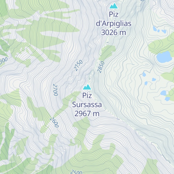 Map of Piz Sursassa