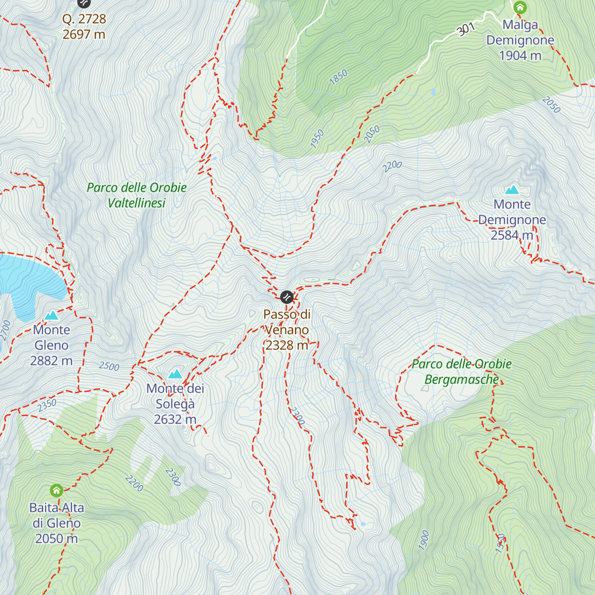 Rifugio Nani Tagliaferri map