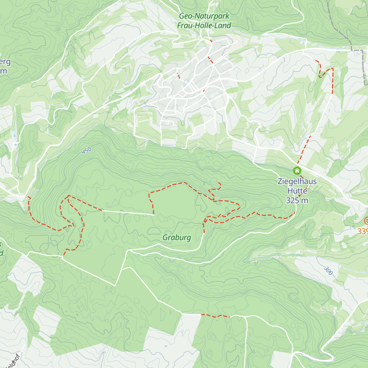 Erika-Hütte map