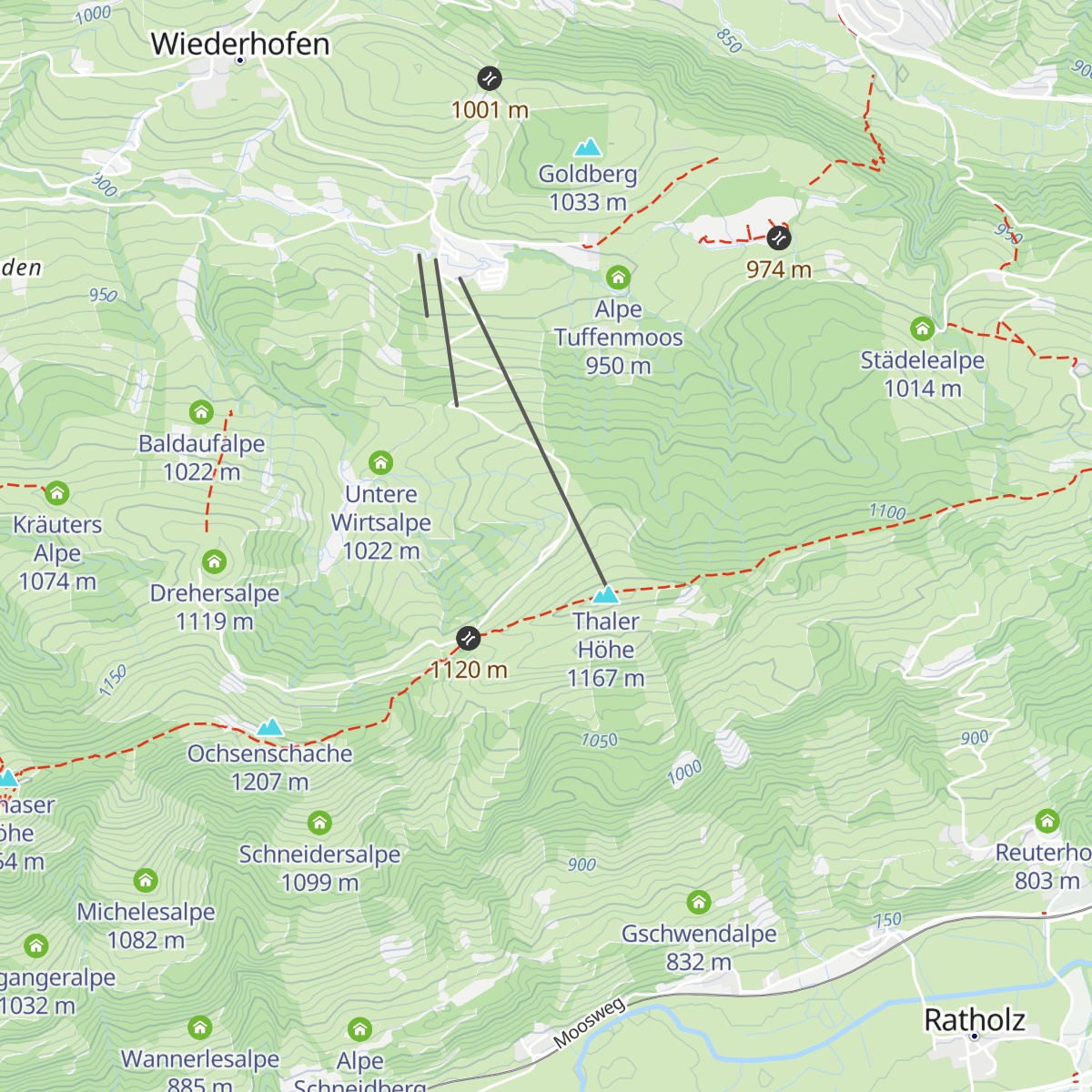 Hofackeralpe map
