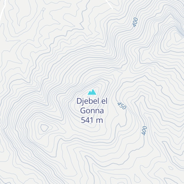 Map of Djebel el Gonna