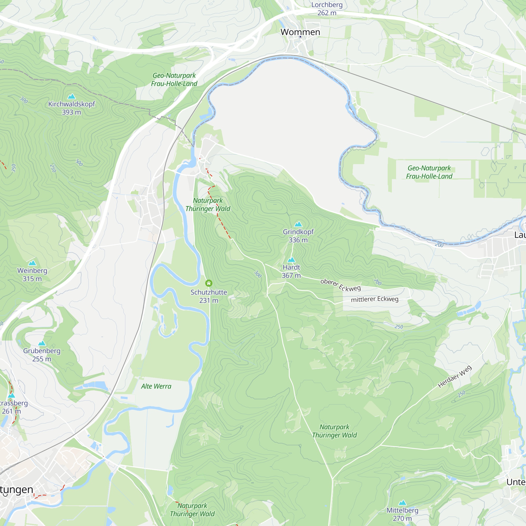 Schutzhütte Hardt map