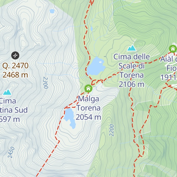 Map of Malga Torena