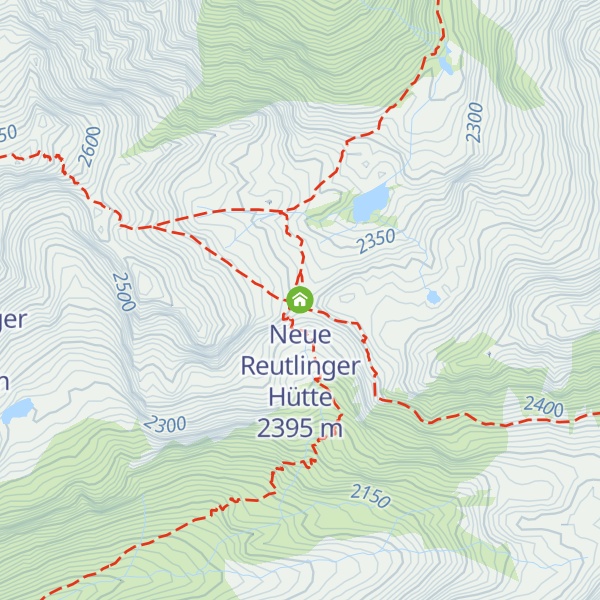Map of Neue Reutlinger Hütte
