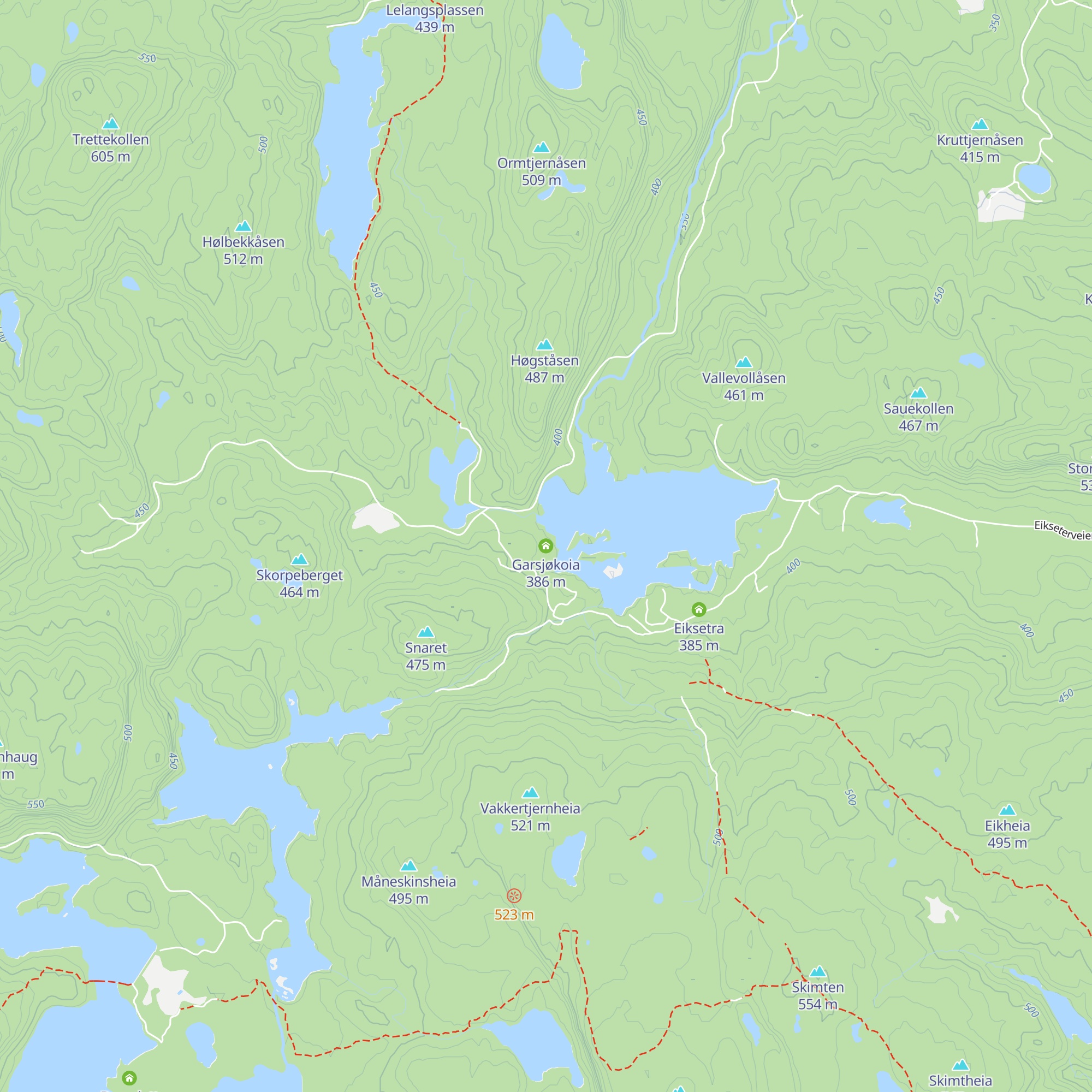 Garsjøkoia map