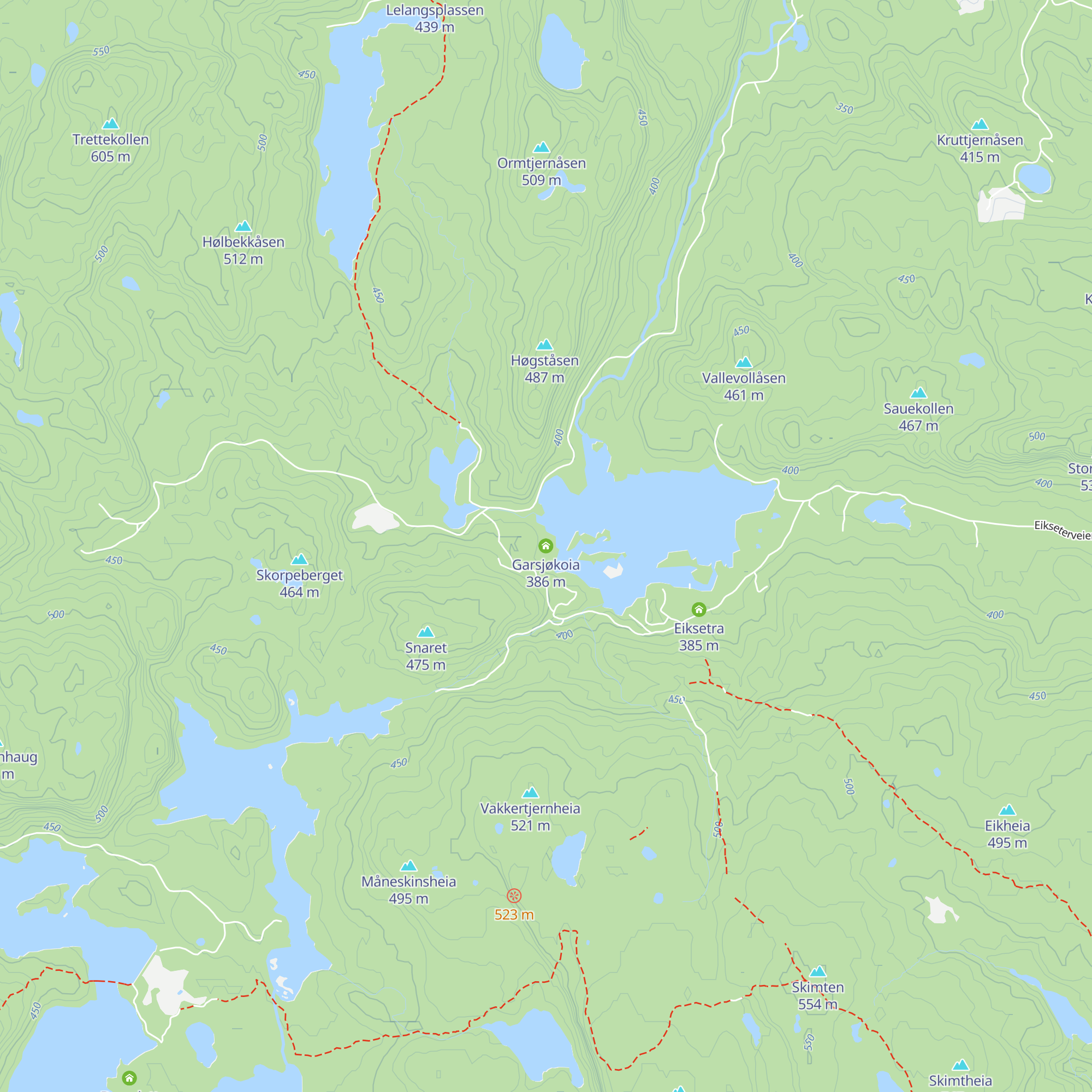 Garsjøkoia map
