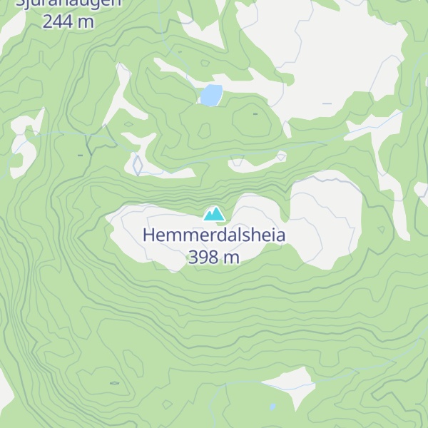 Map of Hemmerdalsheia