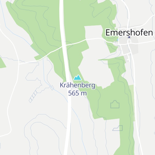 Map of Krähenberg