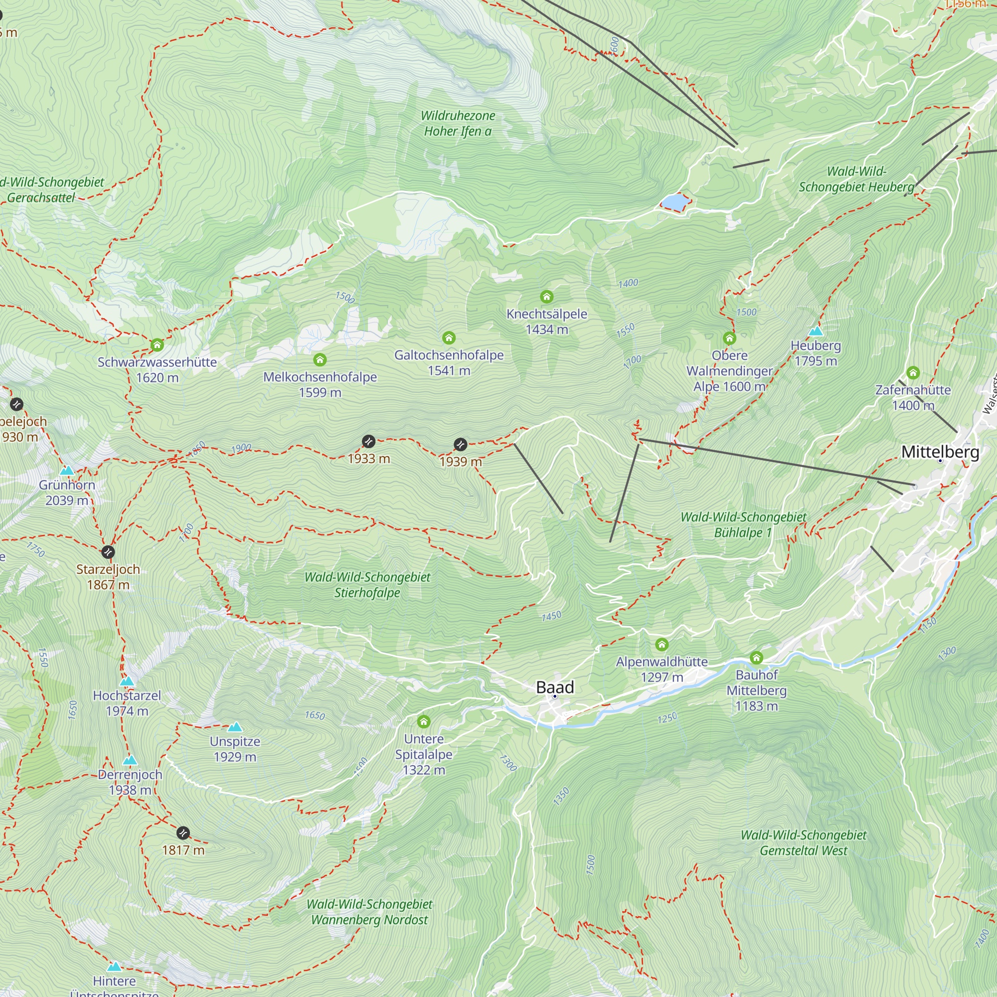 obere Lüchle Alp map