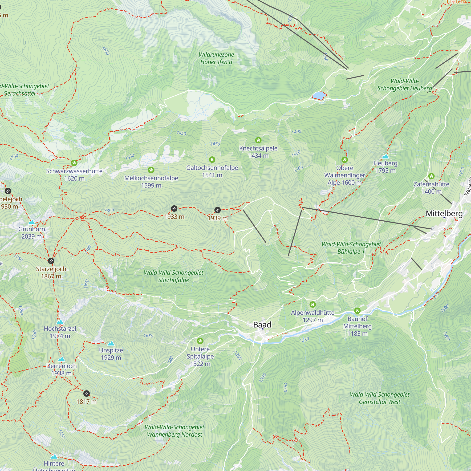 obere Lüchle Alp map