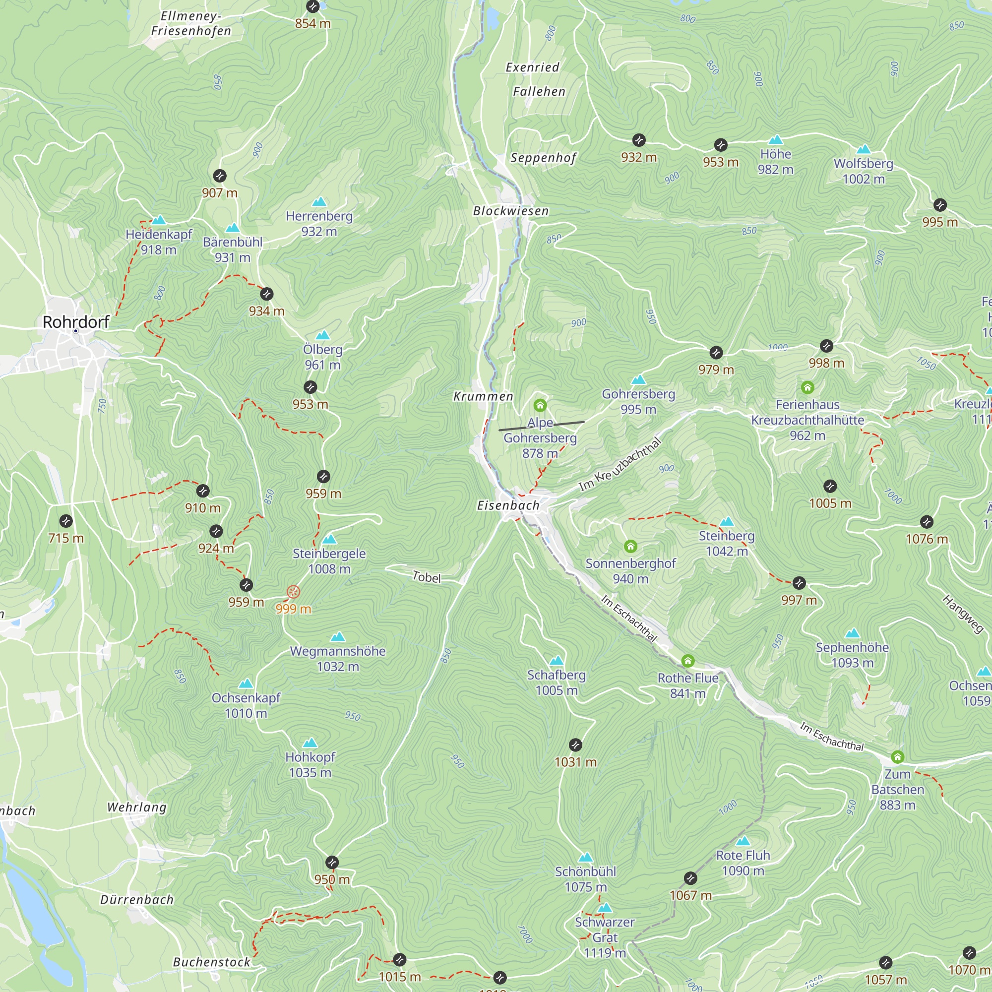Eisenbach-Hütte map
