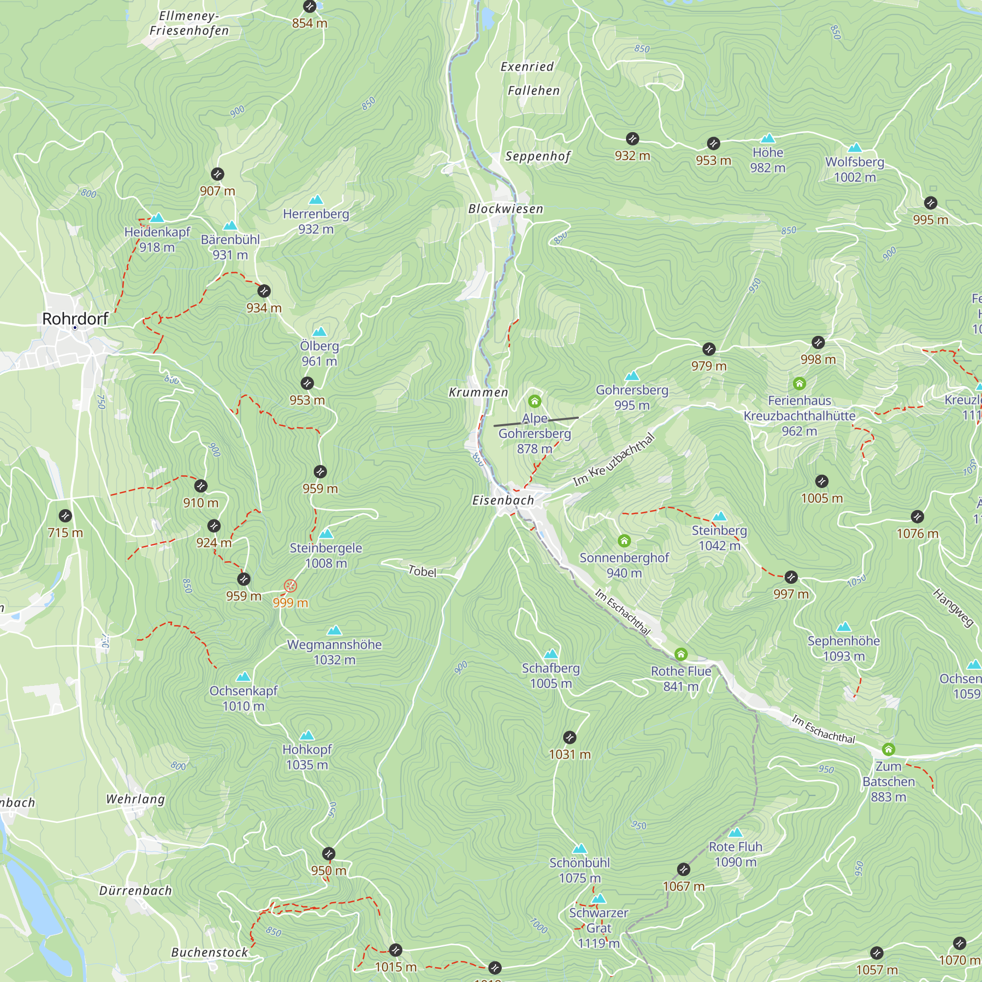 Eisenbach-Hütte map