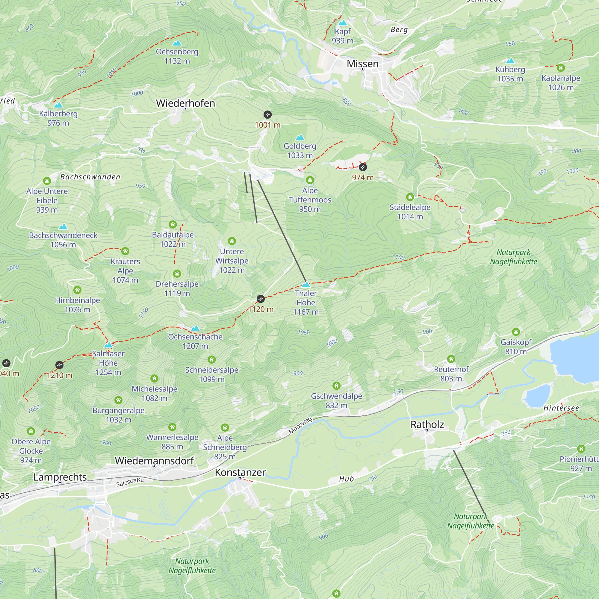 Alpe Neuschwand map