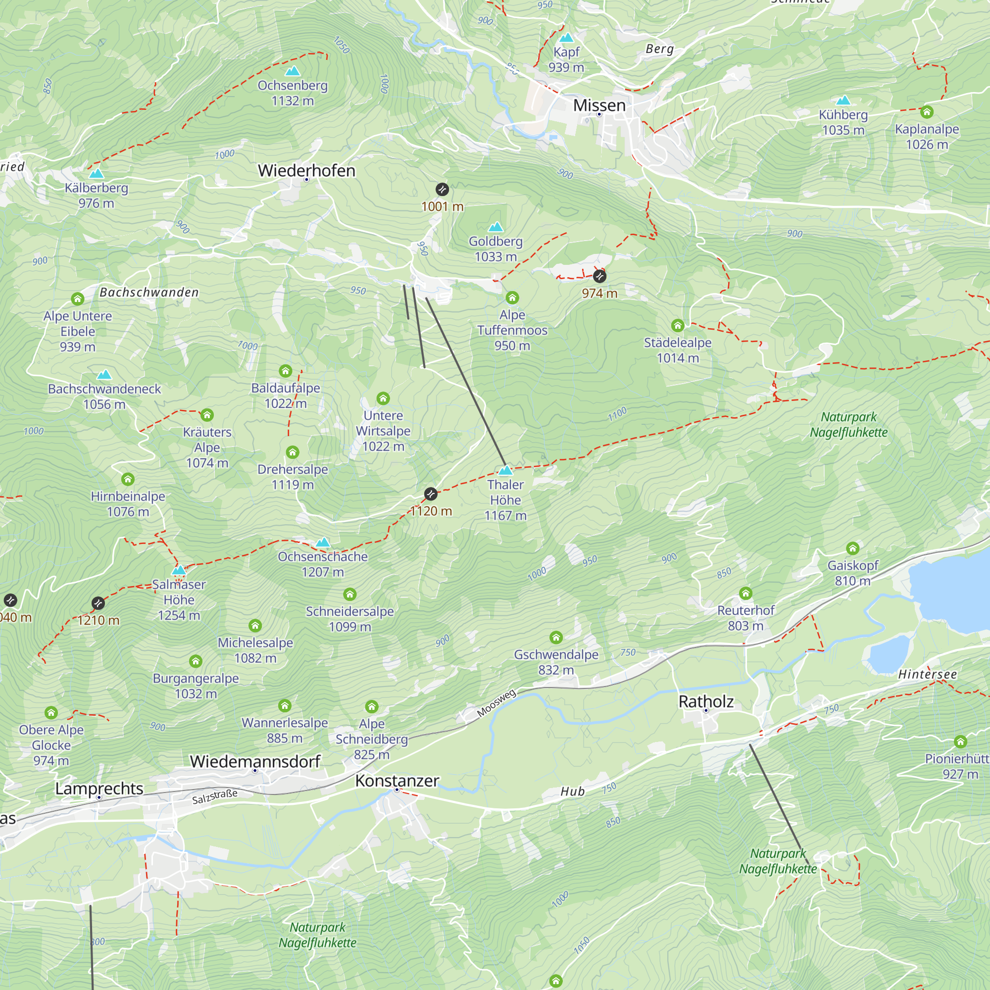 Alpe Neuschwand map