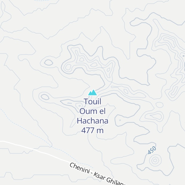 Map of Touil Oum el Hachana