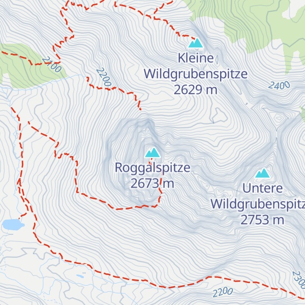 Map of Roggalspitze