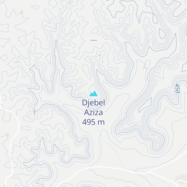 Map of Djebel Aziza