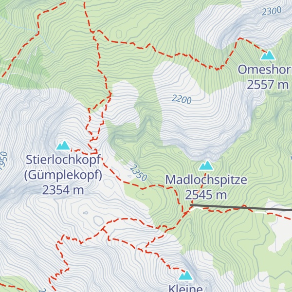 Map of Mittagspitze