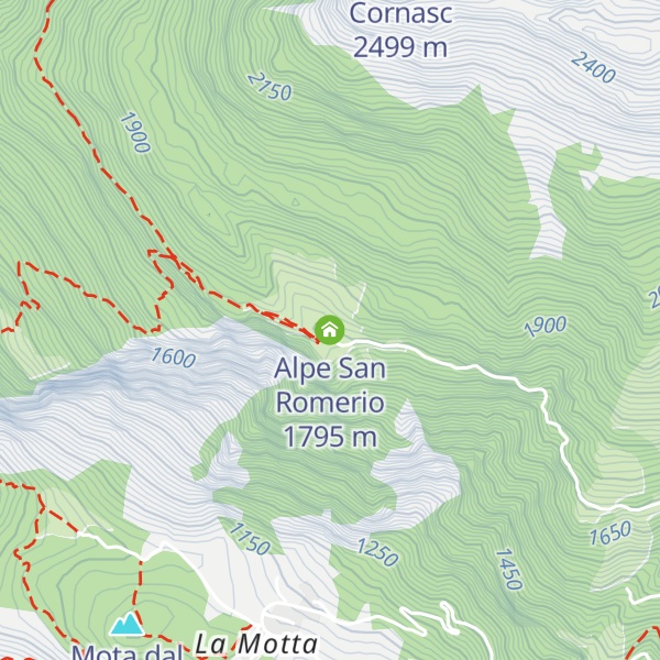 Map of Alpe San Romerio