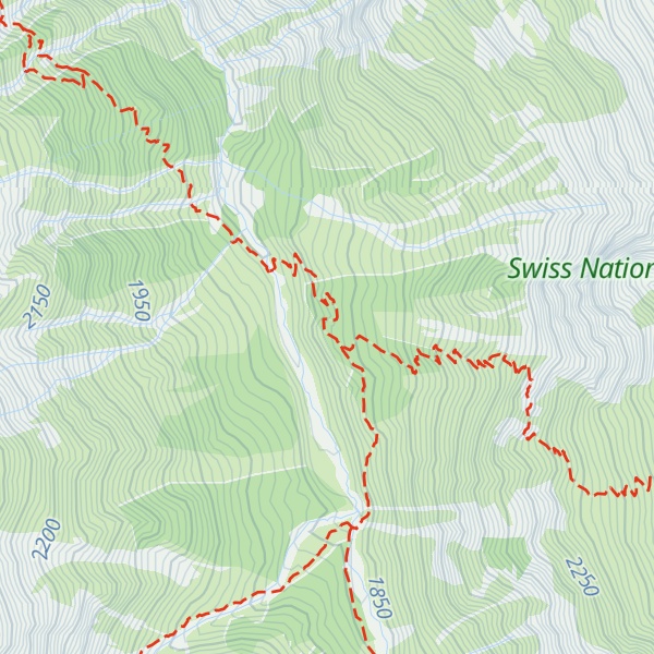 Map of Chamanna Cluozza