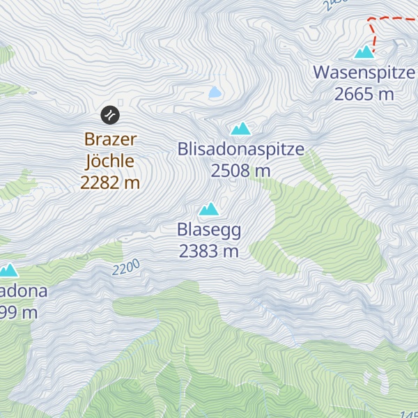 Map of Blasegg