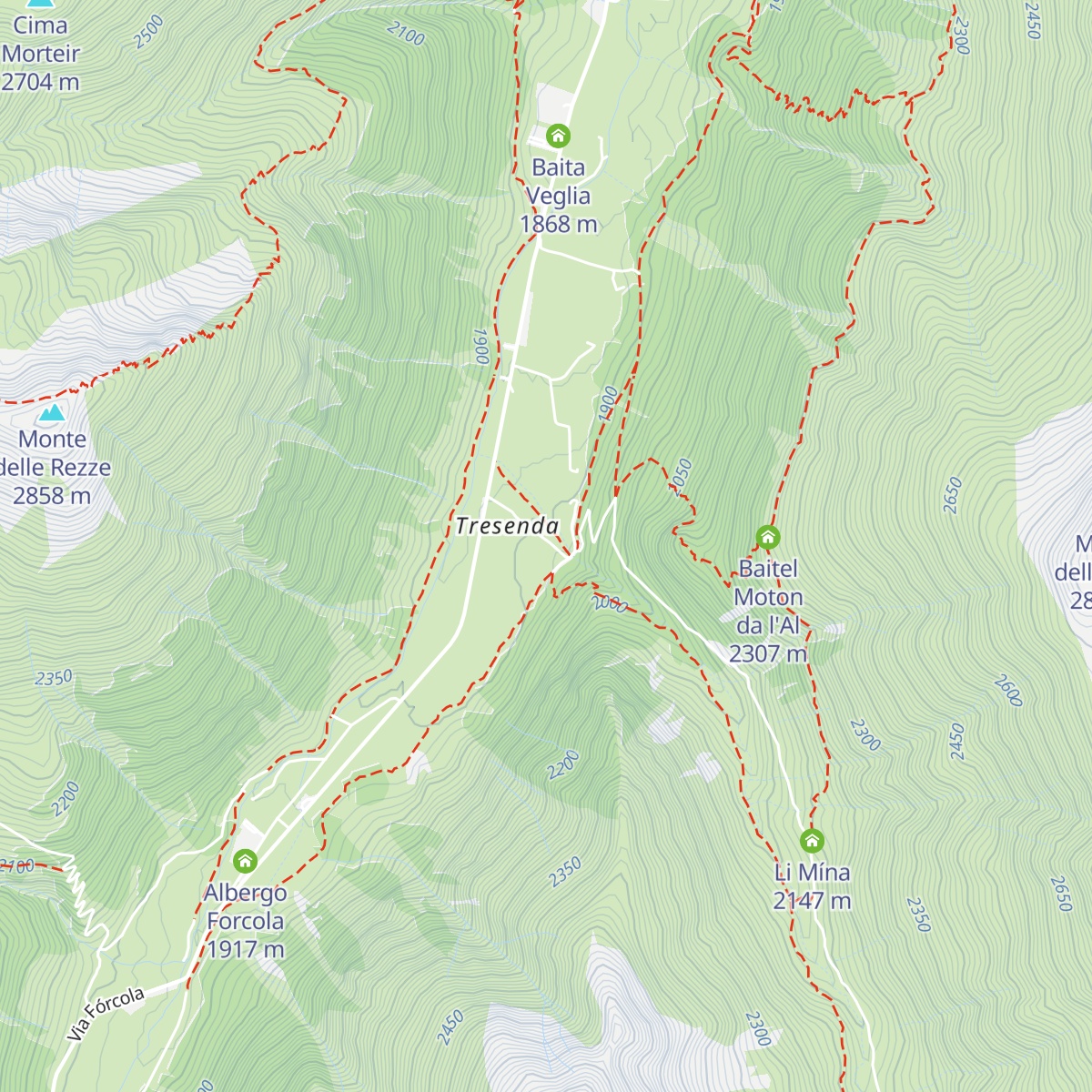 La Tresenda map