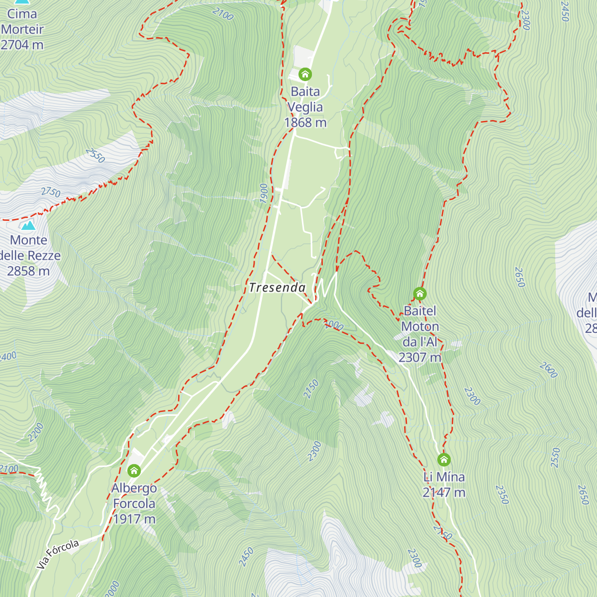 La Tresenda map