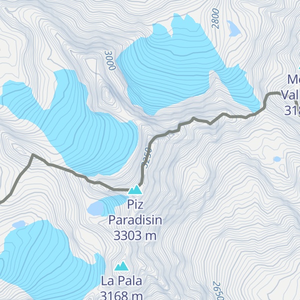 Map of Cima Valeta