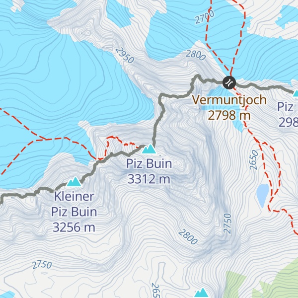 Map of Piz Buin
