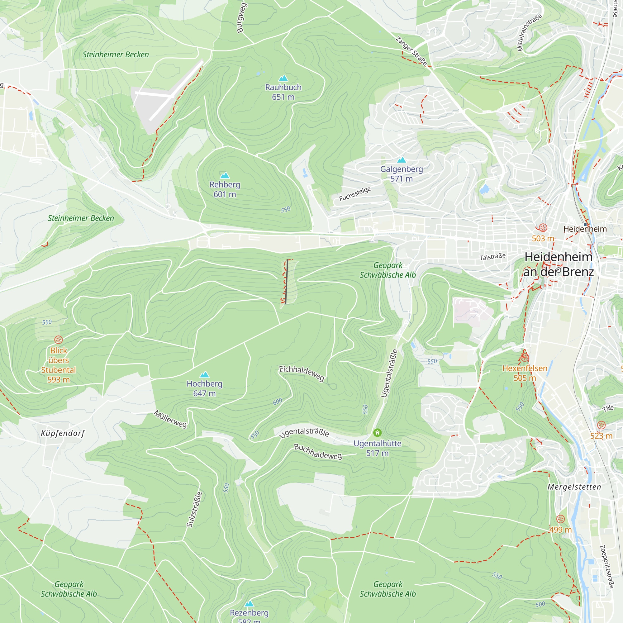 Hochberghütte map