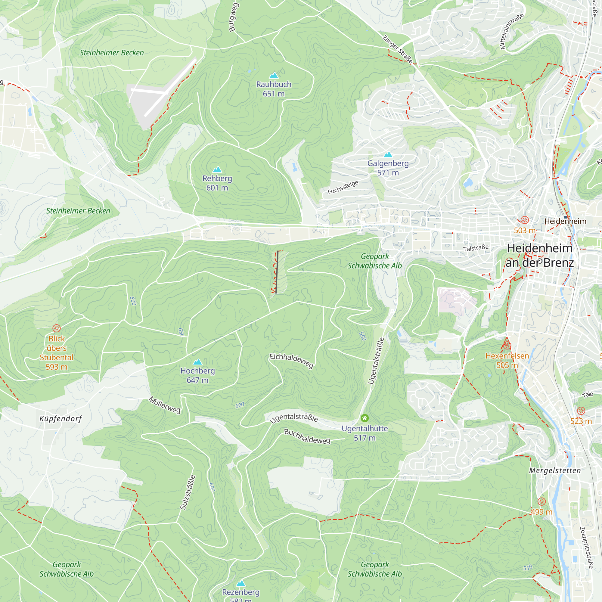 Hochberghütte map