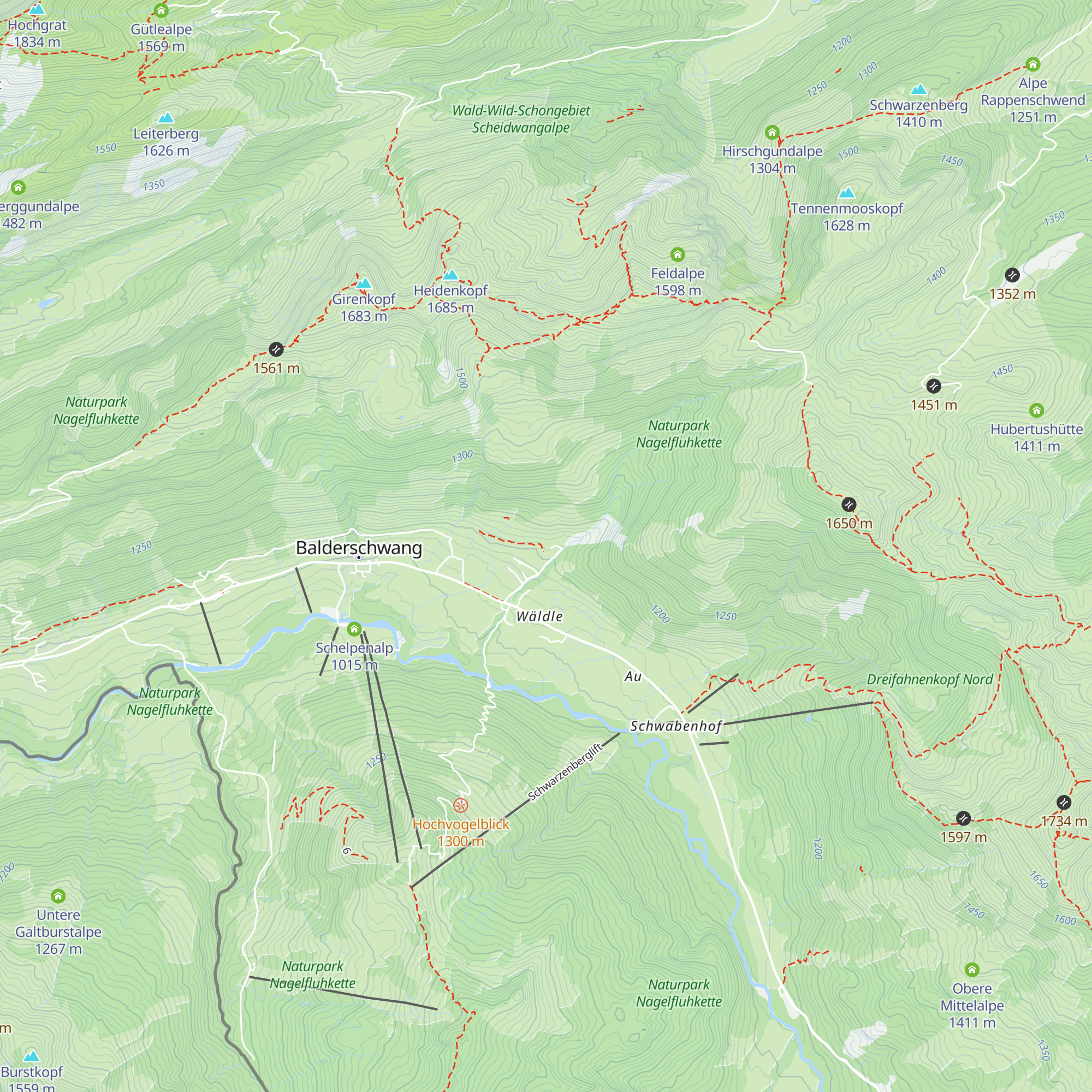 Untere Socheralpe map