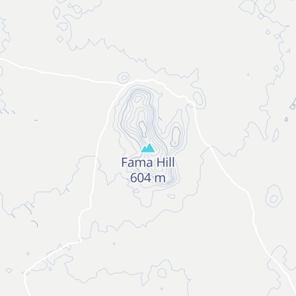 Map of Fama Hill