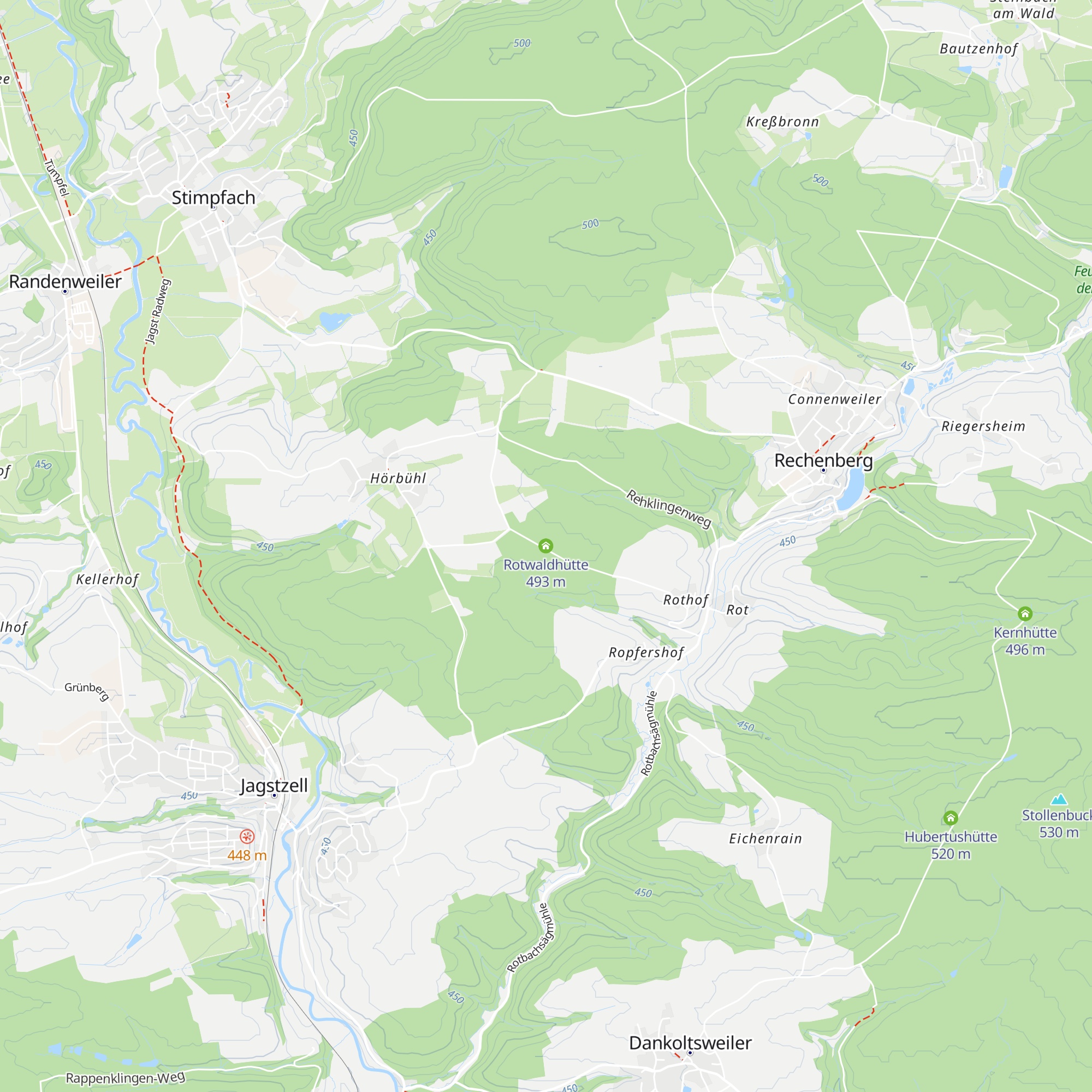 Rotwaldhütte map