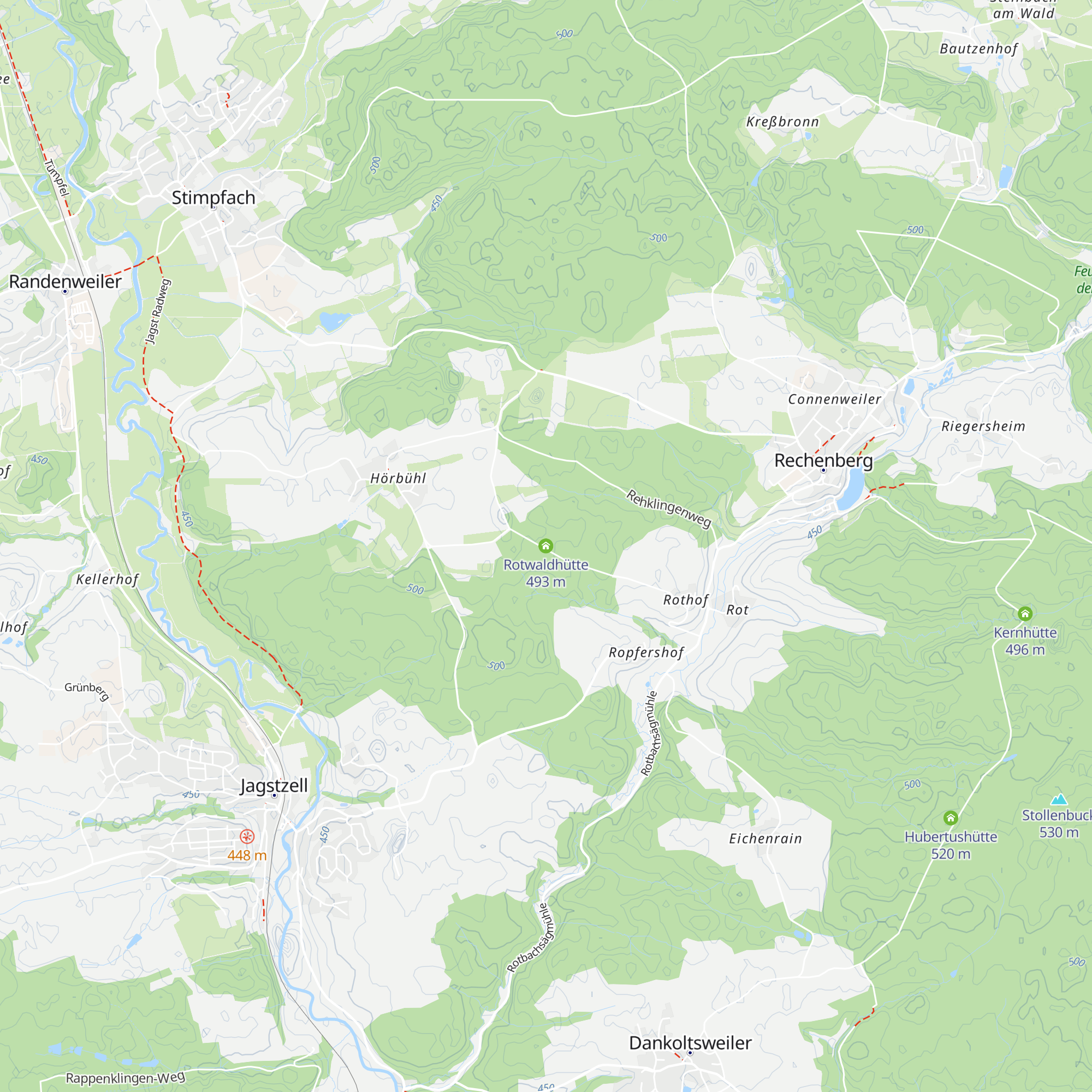 Rotwaldhütte map