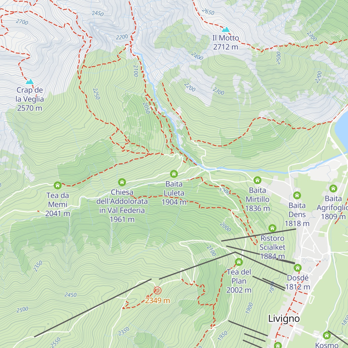 Baita Luleta map