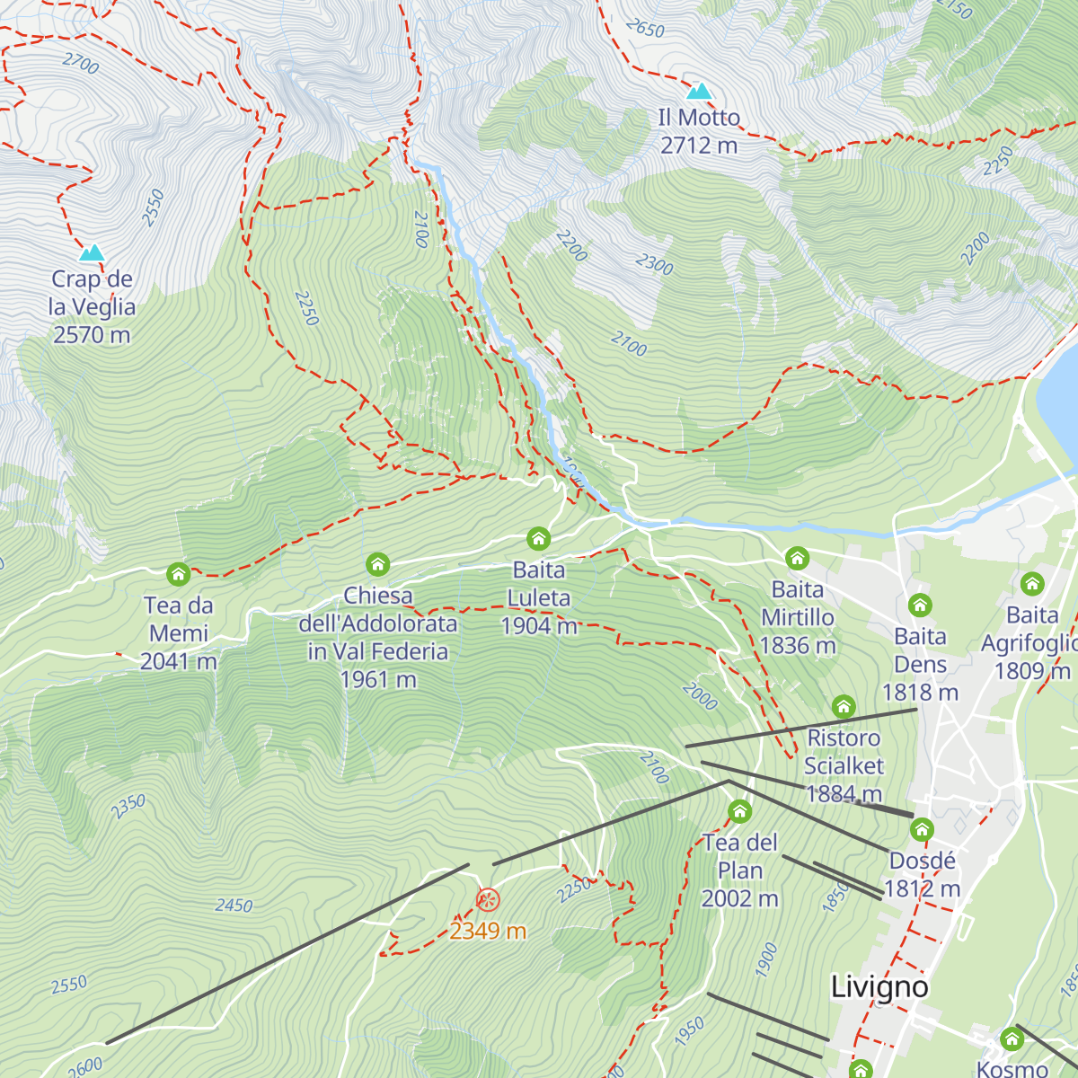 Baita Luleta map