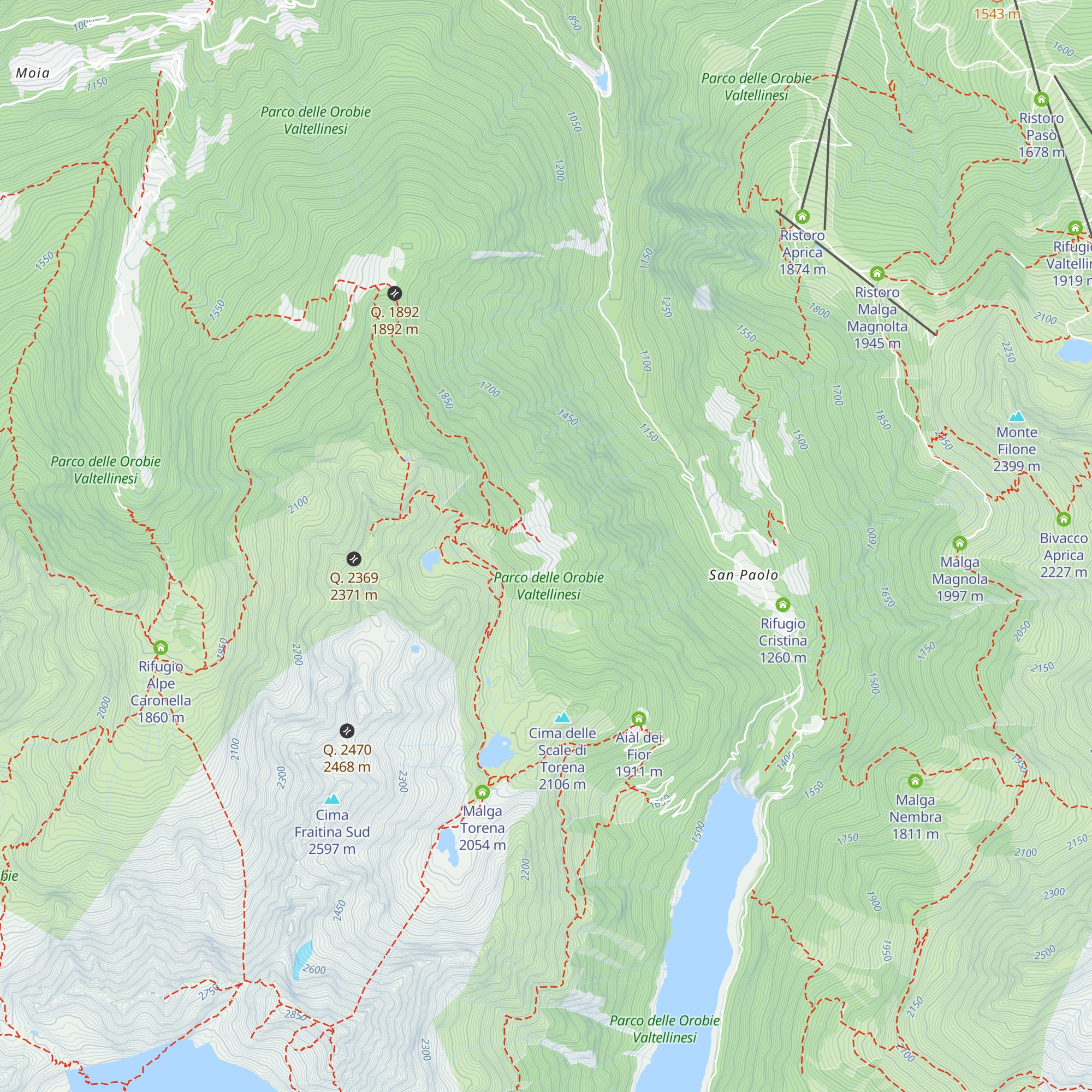 Malga Lavazza map