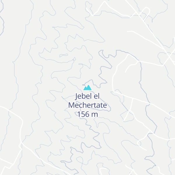 Map of Jebel el Mechertate