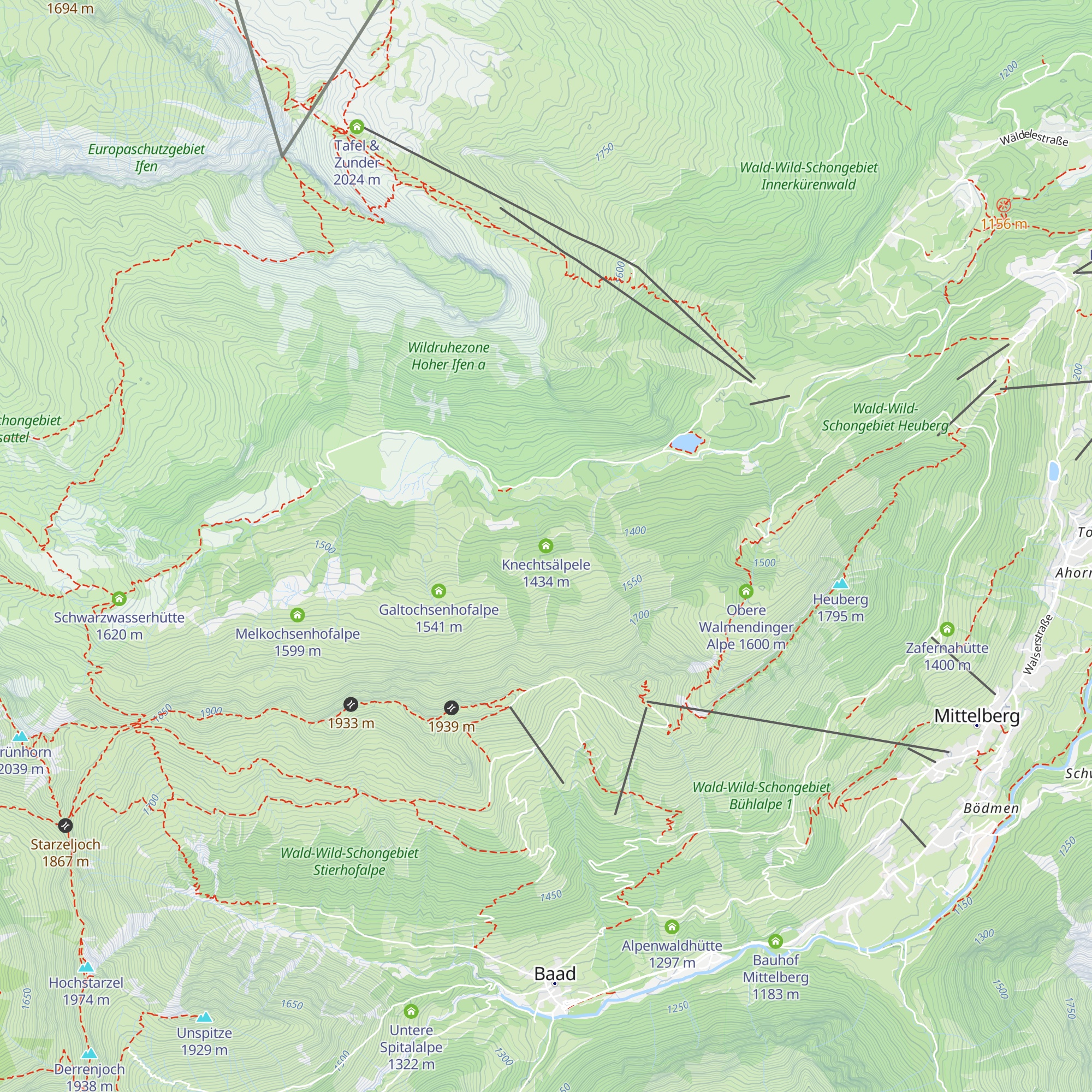 Knechtsälpele map