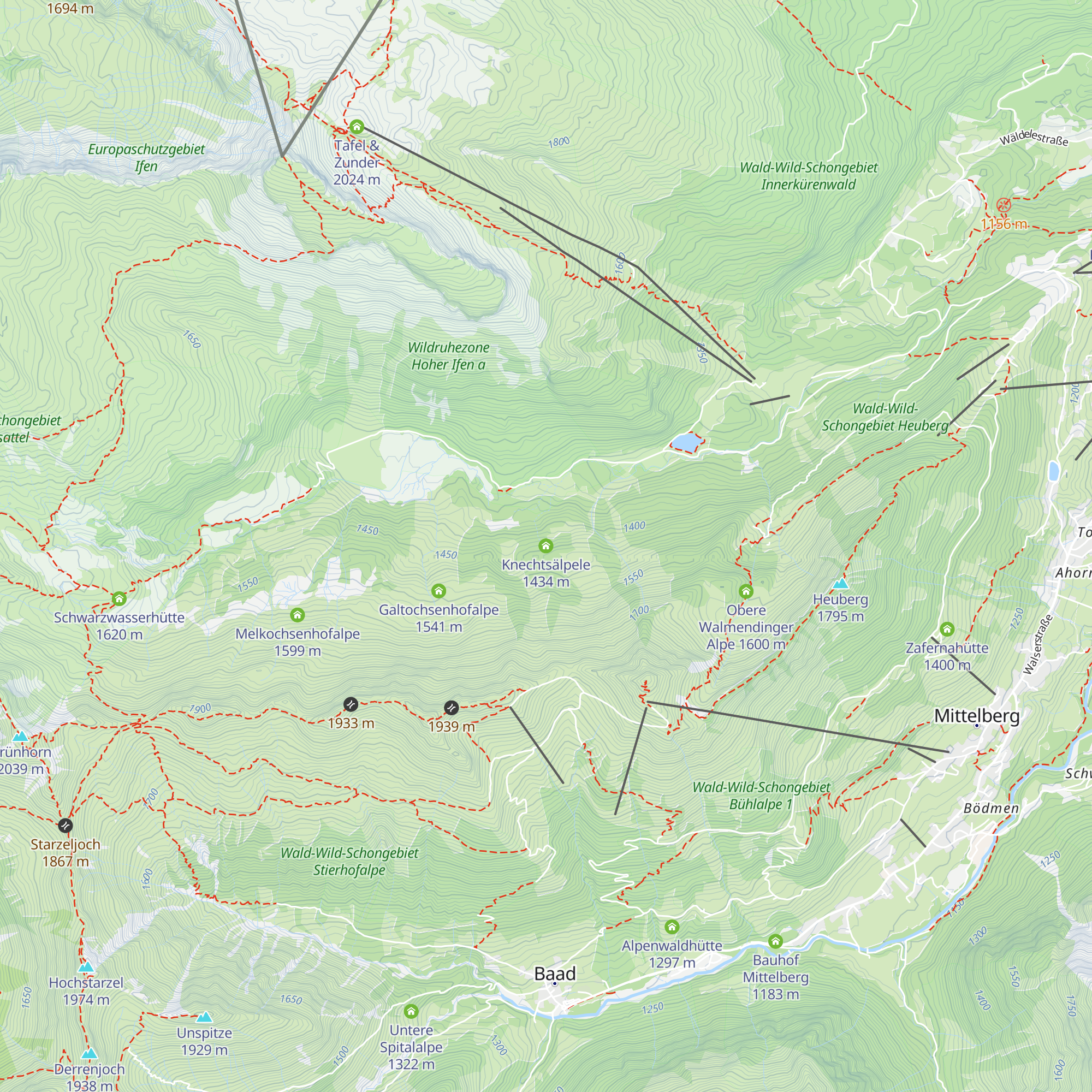 Knechtsälpele map