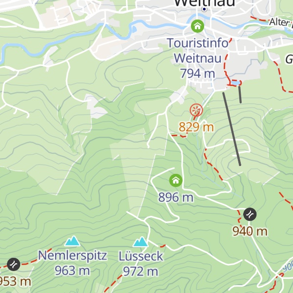 Map of Frommknecht's Alpe