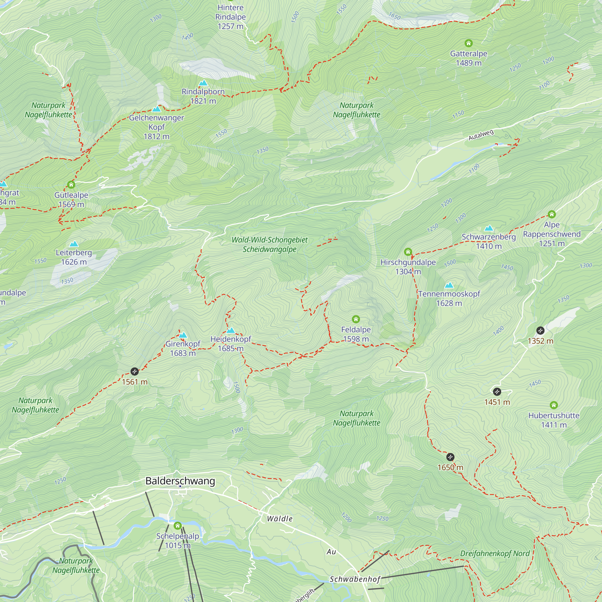 Obere Siplingeralpe map