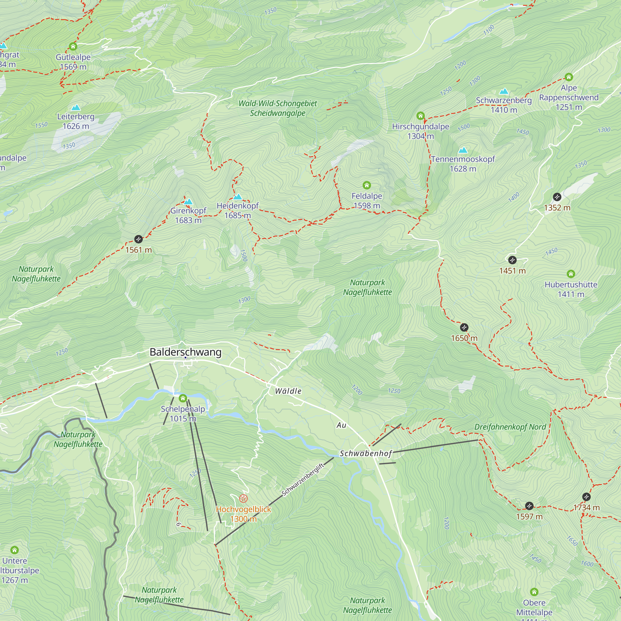 Obere Socheralpe map