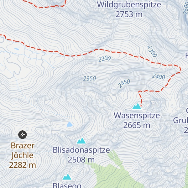 Map of Spulleralpkopf