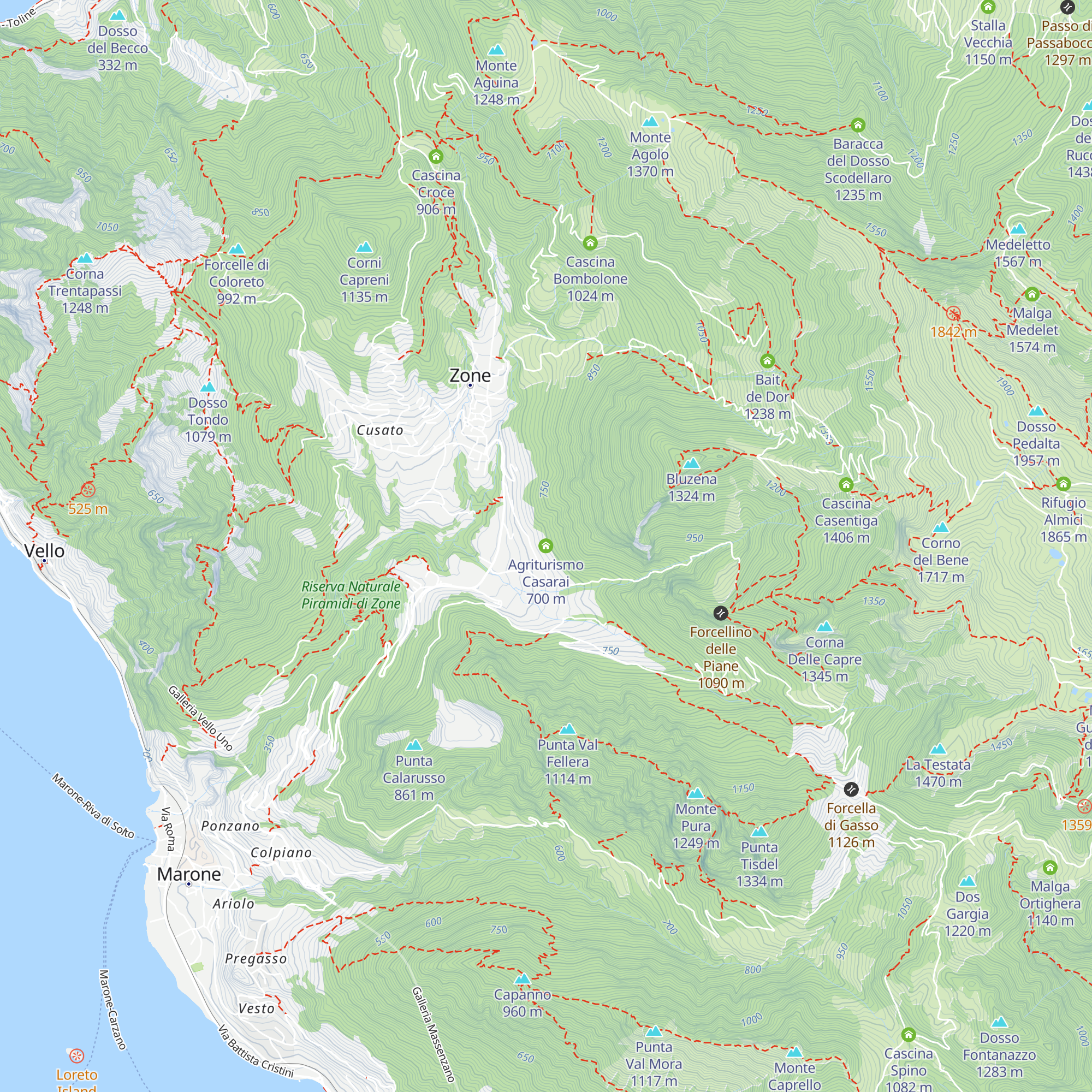 Agriturismo Casarai map